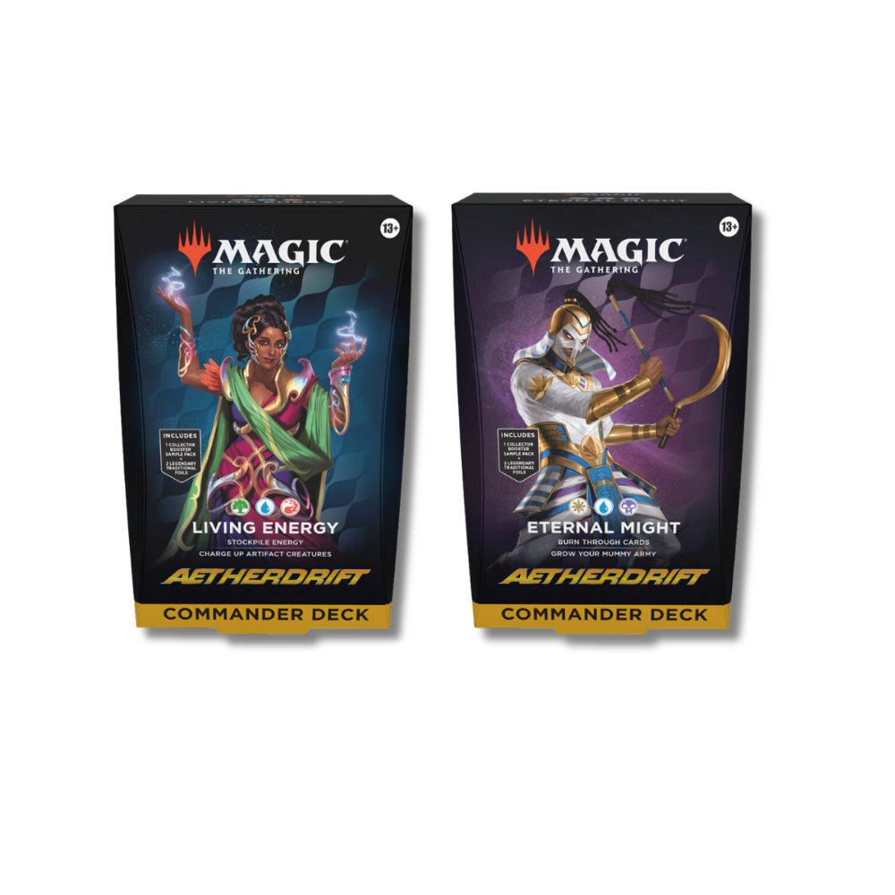 MTG - Aetherdrift - Commander Deck English - Set of 2 - Eternal Might & Living Energy